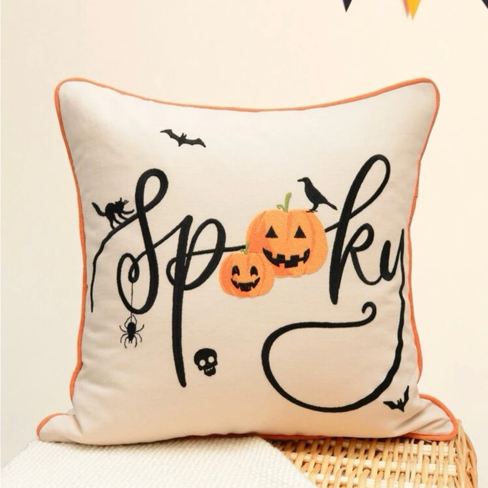 NEW ITEM! Halloween Cushion Cover 18x18 COVER ONLY!